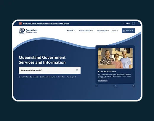 GLD Gov website redesign thumbnail
